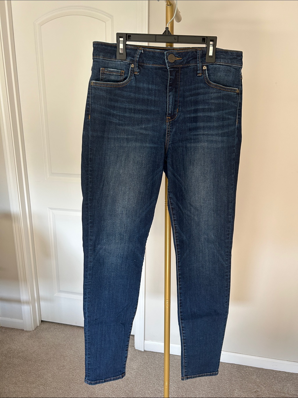 Kut From The Kloth High Rise Toothpick Skinny - Dark Wash